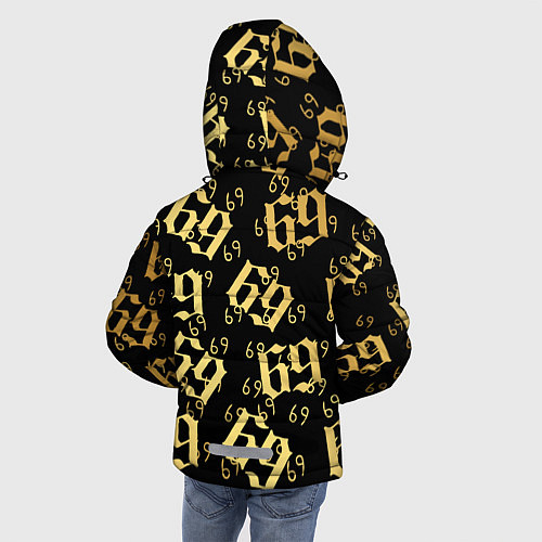 Зимняя куртка для мальчика 6ix9ine Gold / 3D-Черный – фото 4