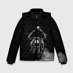 Куртка зимняя для мальчика МОТОЦИКЛЫ, цвет: 3D-черный