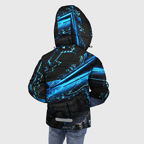 Зимняя куртка для мальчика DIGITAL ABSTRACT / 3D-Черный – фото 4