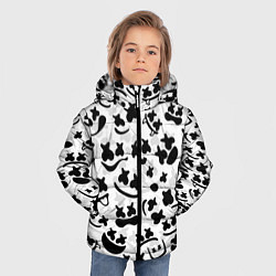 Куртка зимняя для мальчика MARSHMELLO FACE, цвет: 3D-черный — фото 2