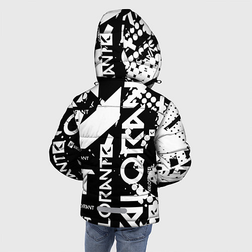 Зимняя куртка для мальчика Valorant / 3D-Черный – фото 4