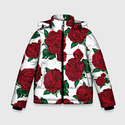 Зимняя куртка для мальчика Винтажные розы