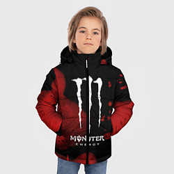 Куртка зимняя для мальчика MONSTER ENERGY, цвет: 3D-светло-серый — фото 2