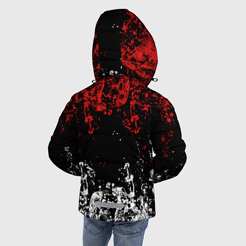 Зимняя куртка для мальчика БРЫЗНИ ВОДЫ / 3D-Черный – фото 4