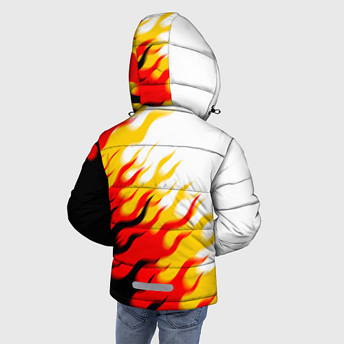 Зимняя куртка для мальчика ОГОНЬ / 3D-Черный – фото 4
