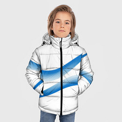 Куртка зимняя для мальчика Волны, цвет: 3D-черный — фото 2