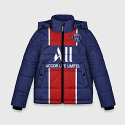 Куртка зимняя для мальчика PSG home 20-21, цвет: 3D-черный