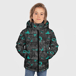 Куртка зимняя для мальчика Cyber, цвет: 3D-черный — фото 2