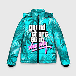 Куртка зимняя для мальчика GTA VICE CITY, цвет: 3D-черный