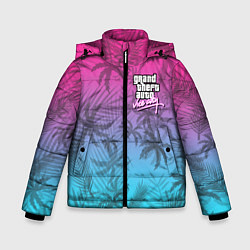 Куртка зимняя для мальчика GTA VICE CITY, цвет: 3D-светло-серый