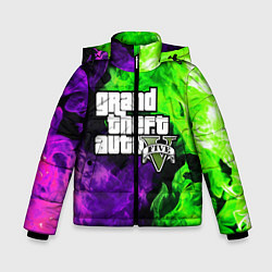 Куртка зимняя для мальчика GTA 5, цвет: 3D-красный