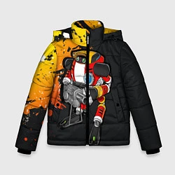 Куртка зимняя для мальчика Sonic E-102 Гамма, цвет: 3D-черный