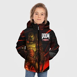 Куртка зимняя для мальчика DOOM ETERNAL, цвет: 3D-черный — фото 2
