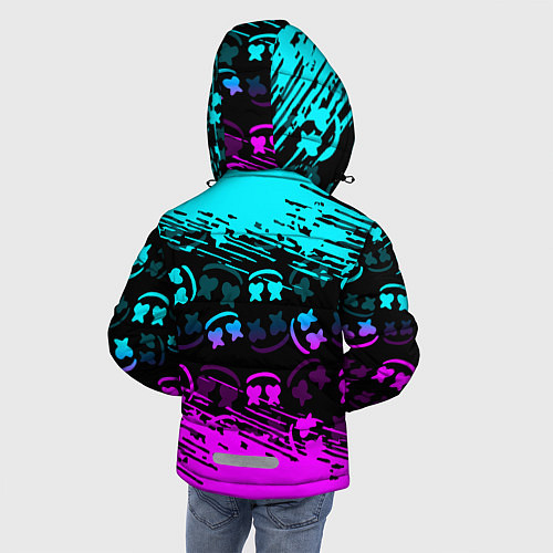 Зимняя куртка для мальчика Fortnite Marshmello / 3D-Черный – фото 4