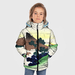 Куртка зимняя для мальчика ЯПОНИЯ, цвет: 3D-светло-серый — фото 2