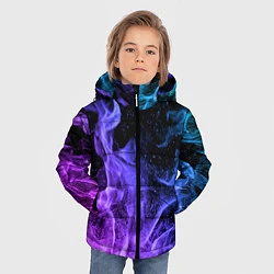 Куртка зимняя для мальчика ОГОНЬ НЕОН, цвет: 3D-черный — фото 2
