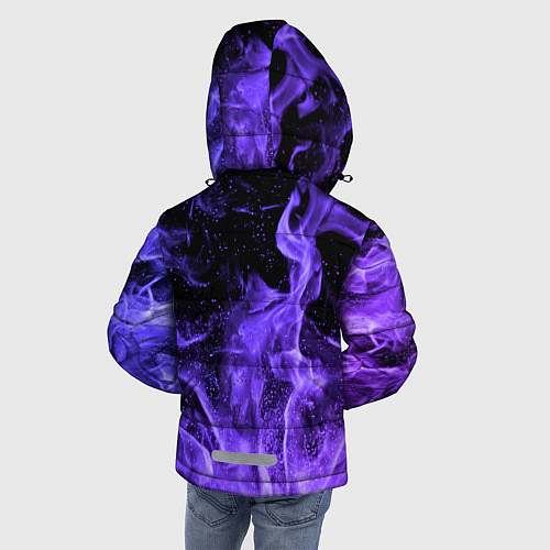 Зимняя куртка для мальчика ОГОНЬ НЕОН / 3D-Черный – фото 4