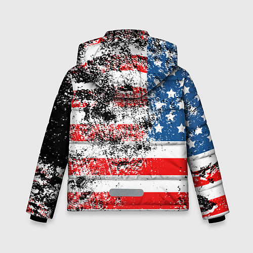 Зимняя куртка для мальчика США / 3D-Светло-серый – фото 2