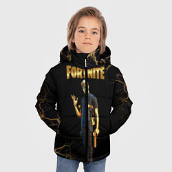 Куртка зимняя для мальчика Gold Midas Fortnite 2, цвет: 3D-черный — фото 2