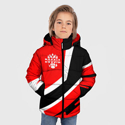 Куртка зимняя для мальчика Russia, цвет: 3D-черный — фото 2