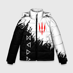 Куртка зимняя для мальчика The Witcher, цвет: 3D-светло-серый