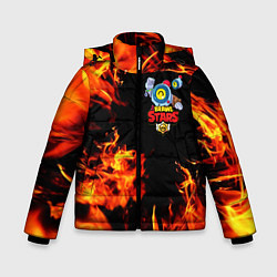 Куртка зимняя для мальчика BRAWL STARS NANI, цвет: 3D-светло-серый