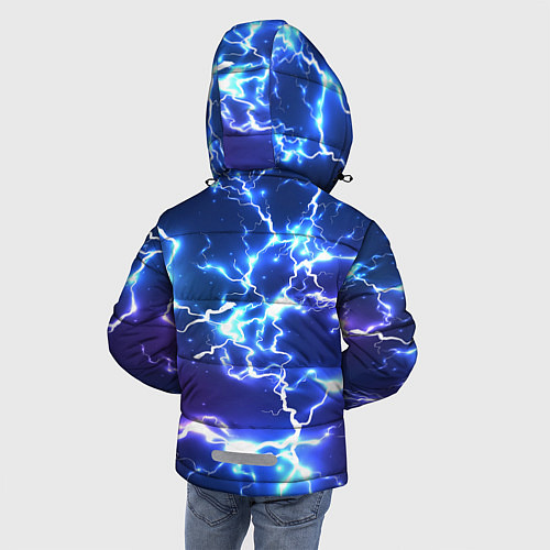 Зимняя куртка для мальчика БРАВЛ СТАРС НАНИ МОЛНИИ / 3D-Черный – фото 4