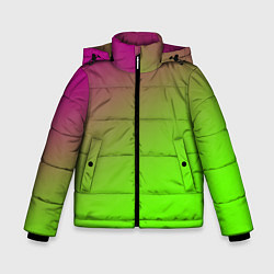 Куртка зимняя для мальчика Кислотная, цвет: 3D-черный