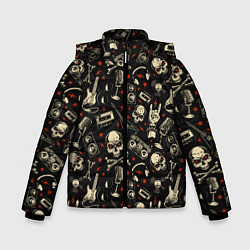 Куртка зимняя для мальчика Heavy Metal, цвет: 3D-черный