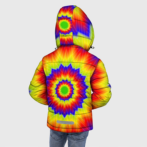 Зимняя куртка для мальчика Tie-Dye / 3D-Красный – фото 4