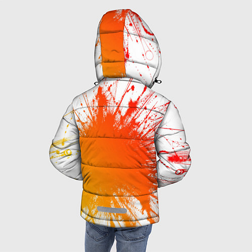 Зимняя куртка для мальчика Клякса / 3D-Черный – фото 4