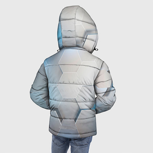 Зимняя куртка для мальчика 3D соты / 3D-Черный – фото 4
