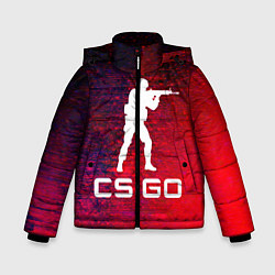 Куртка зимняя для мальчика CS GO КС ГО, цвет: 3D-светло-серый