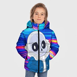 Куртка зимняя для мальчика Sans undertale Санс, цвет: 3D-светло-серый — фото 2