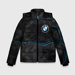 Куртка зимняя для мальчика BMW, цвет: 3D-светло-серый