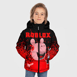 Куртка зимняя для мальчика Roblox Piggy, цвет: 3D-черный — фото 2