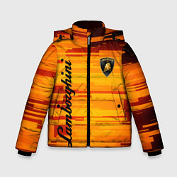 Куртка зимняя для мальчика LAMBORGHINI, цвет: 3D-черный