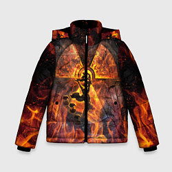Куртка зимняя для мальчика S T A L K E R 2, цвет: 3D-красный