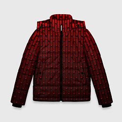 Зимняя куртка для мальчика Текстура красный градиент