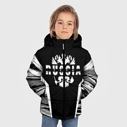 Куртка зимняя для мальчика Пётр - камуфляж, цвет: 3D-черный — фото 2