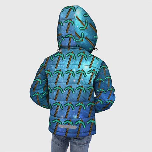 Зимняя куртка для мальчика Майнкрафт Кирка / 3D-Черный – фото 4