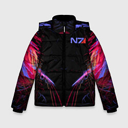 Куртка зимняя для мальчика N7 Neon Style, цвет: 3D-красный