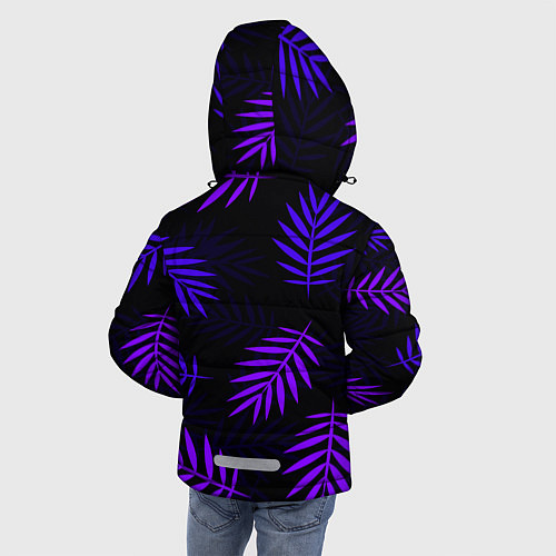 Зимняя куртка для мальчика НЕОНОВЫЕ ТРОПИКИ / 3D-Черный – фото 4