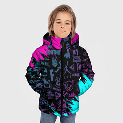 Куртка зимняя для мальчика FORTNITE ФОРНТАЙТ, цвет: 3D-черный — фото 2