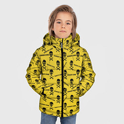 Куртка зимняя для мальчика Опасная Зона, цвет: 3D-черный — фото 2