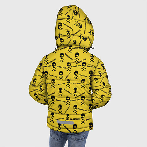 Зимняя куртка для мальчика Опасная Зона / 3D-Черный – фото 4