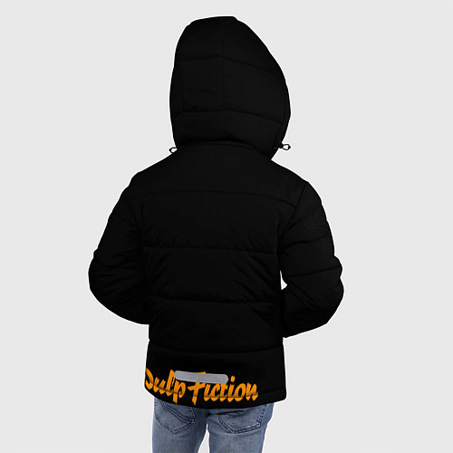 Зимняя куртка для мальчика Криминальное чтиво / 3D-Черный – фото 4