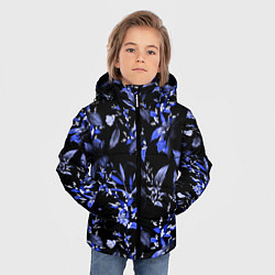 Куртка зимняя для мальчика Ночные цветы, цвет: 3D-красный — фото 2