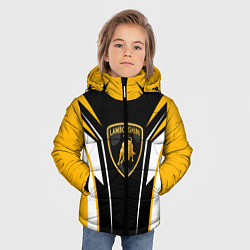 Куртка зимняя для мальчика Ламборгини Форма, цвет: 3D-черный — фото 2