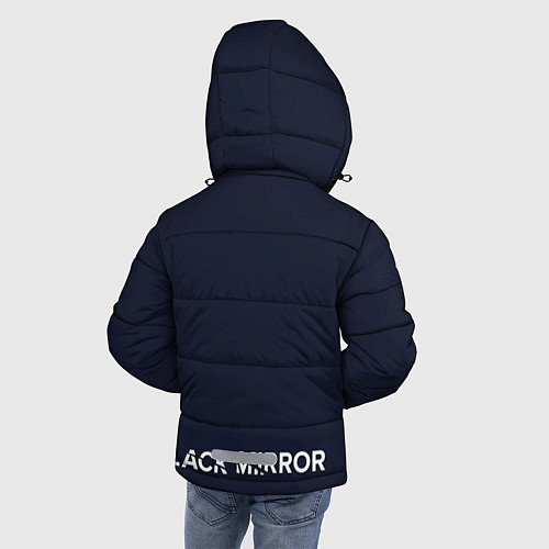 Зимняя куртка для мальчика Чёрное зеркало / 3D-Черный – фото 4